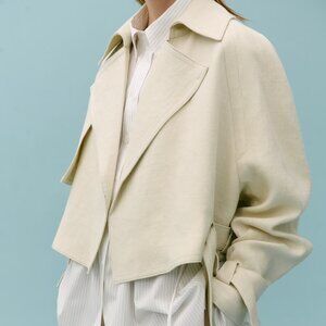 Victoria Beckham x Mango Cropped Trench – NEW